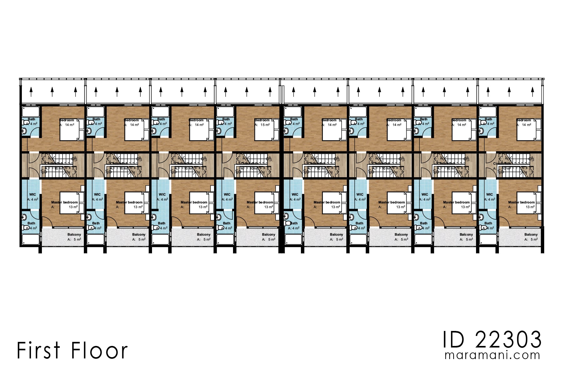 2 Bedroom Apartment Block - ID 22303