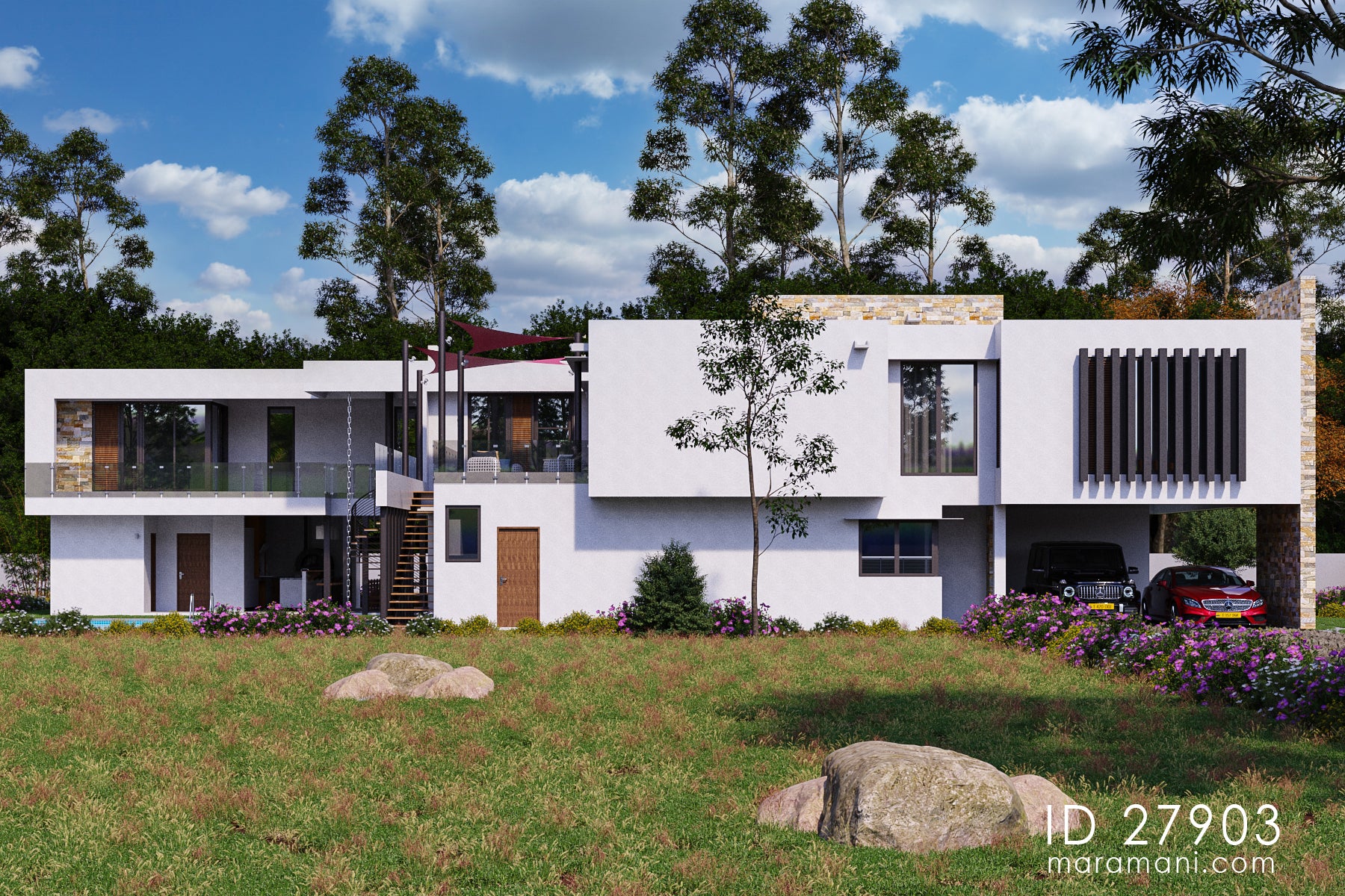 Spacious 7-Bedroom, 2-Story House Plan - ID 27903
