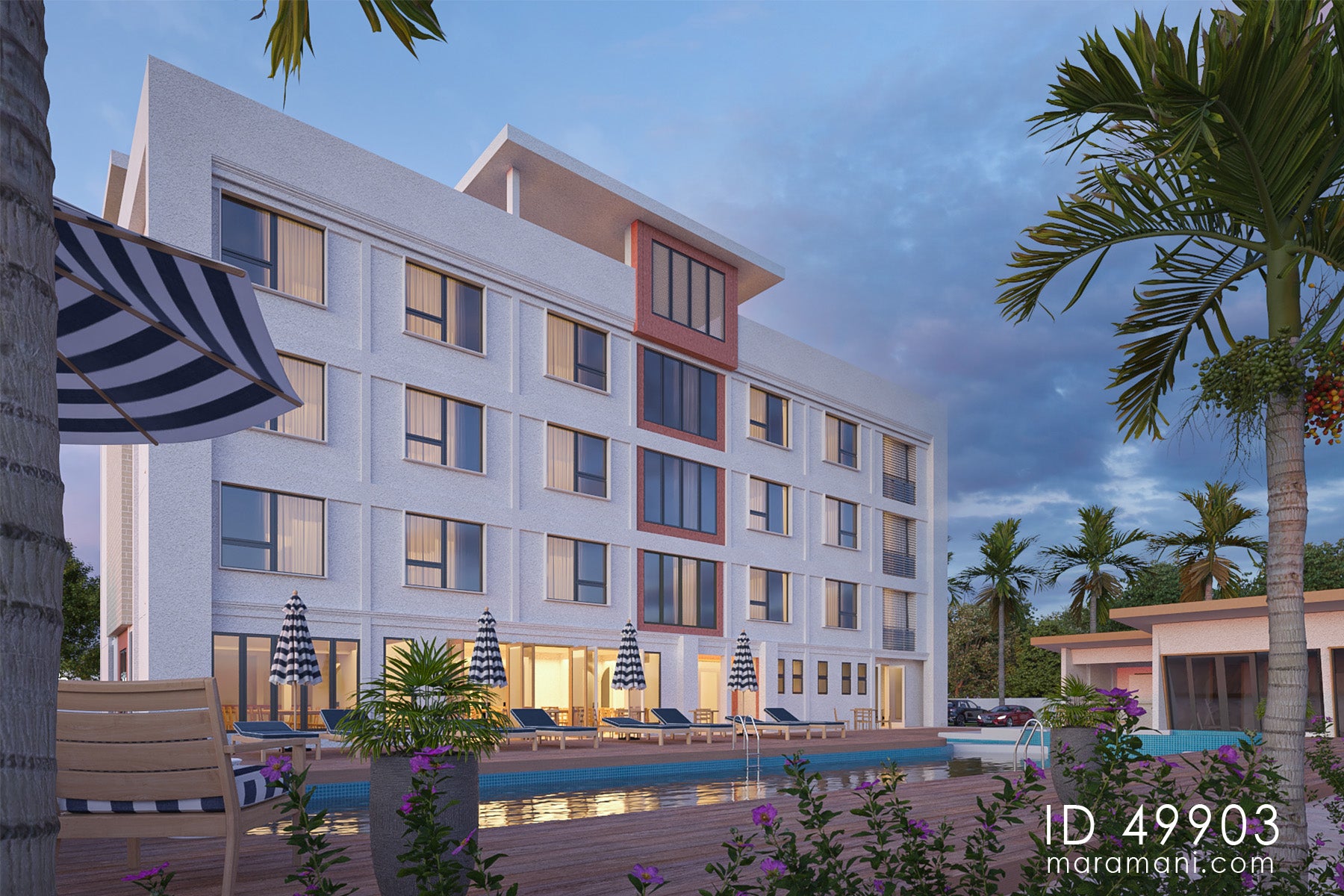37-Room Hotel Design - ID 49903
