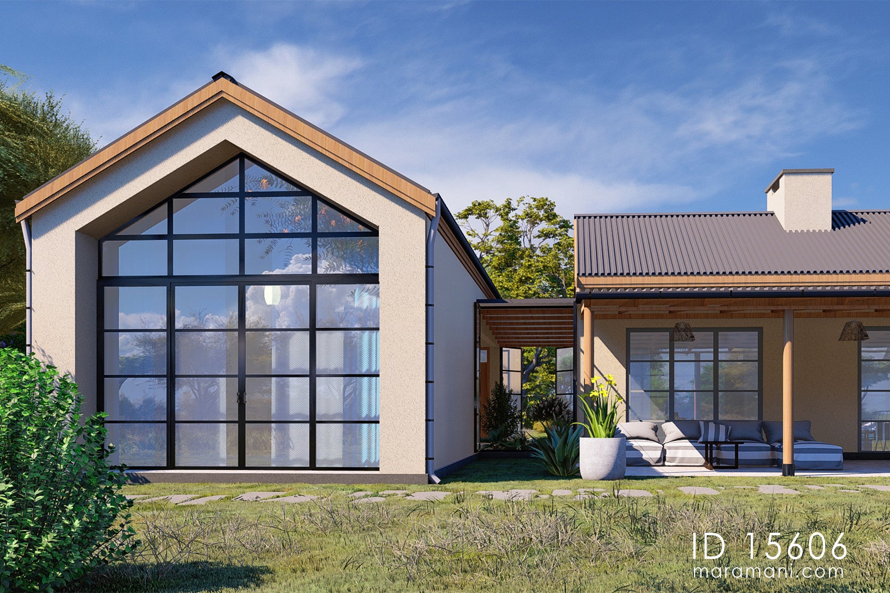 5 bedroom with 6 bathroom house plan - ID 15606