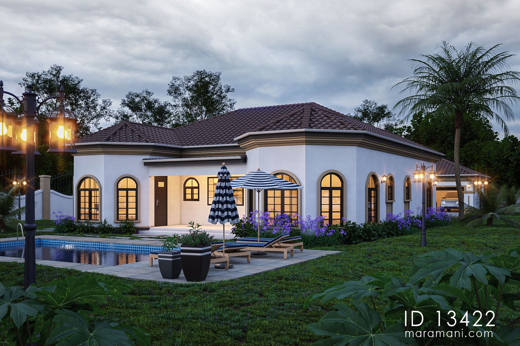 3 bedroom Mediterranean house - ID 13422