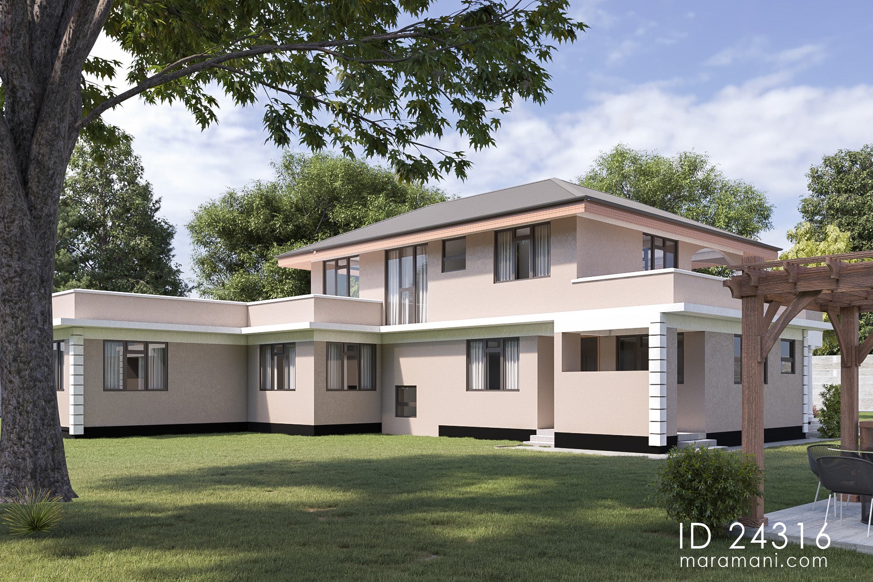 4 Bedroom House Plan with garage - ID 24316