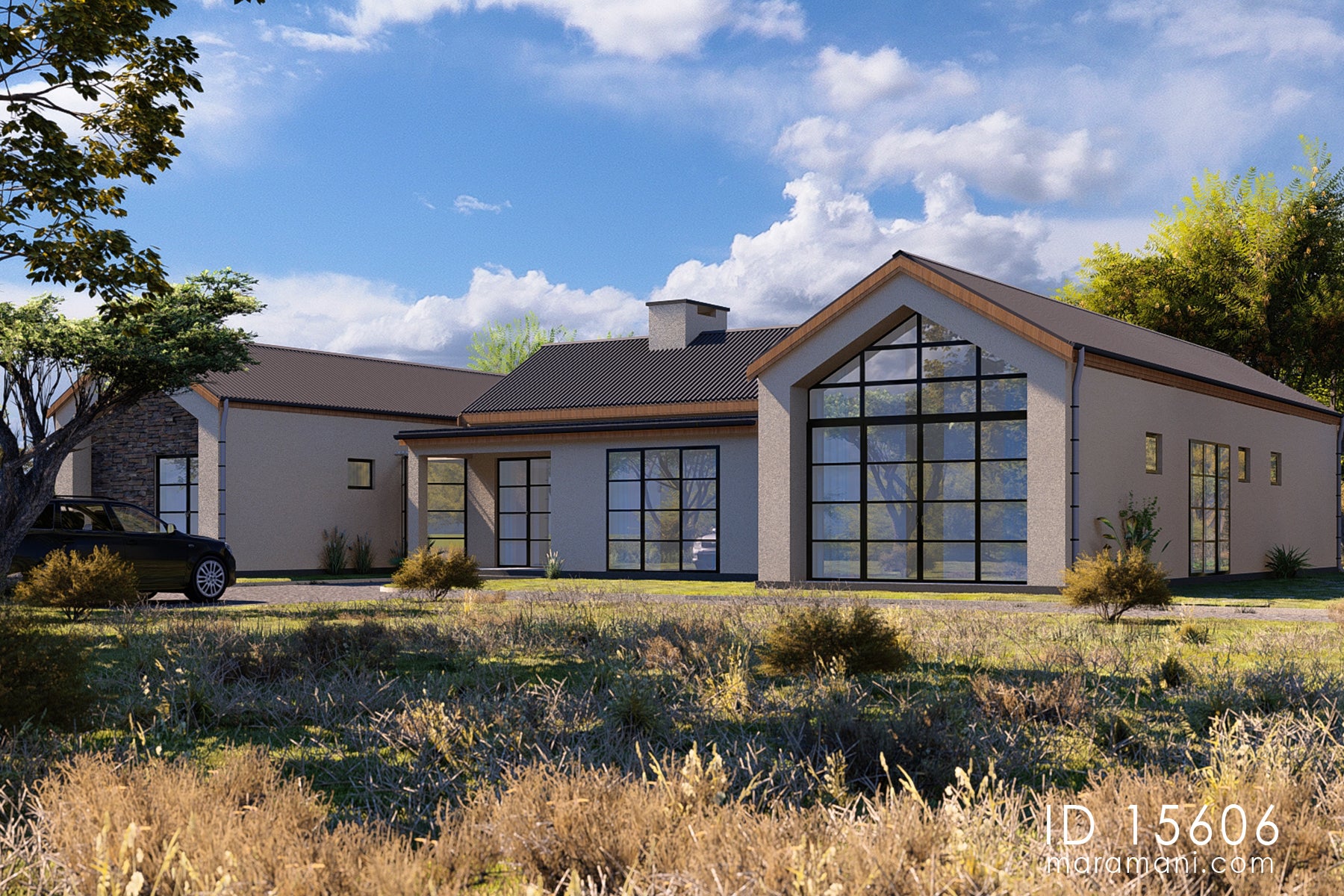 5 bedroom with 6 bathroom house plan - ID 15606