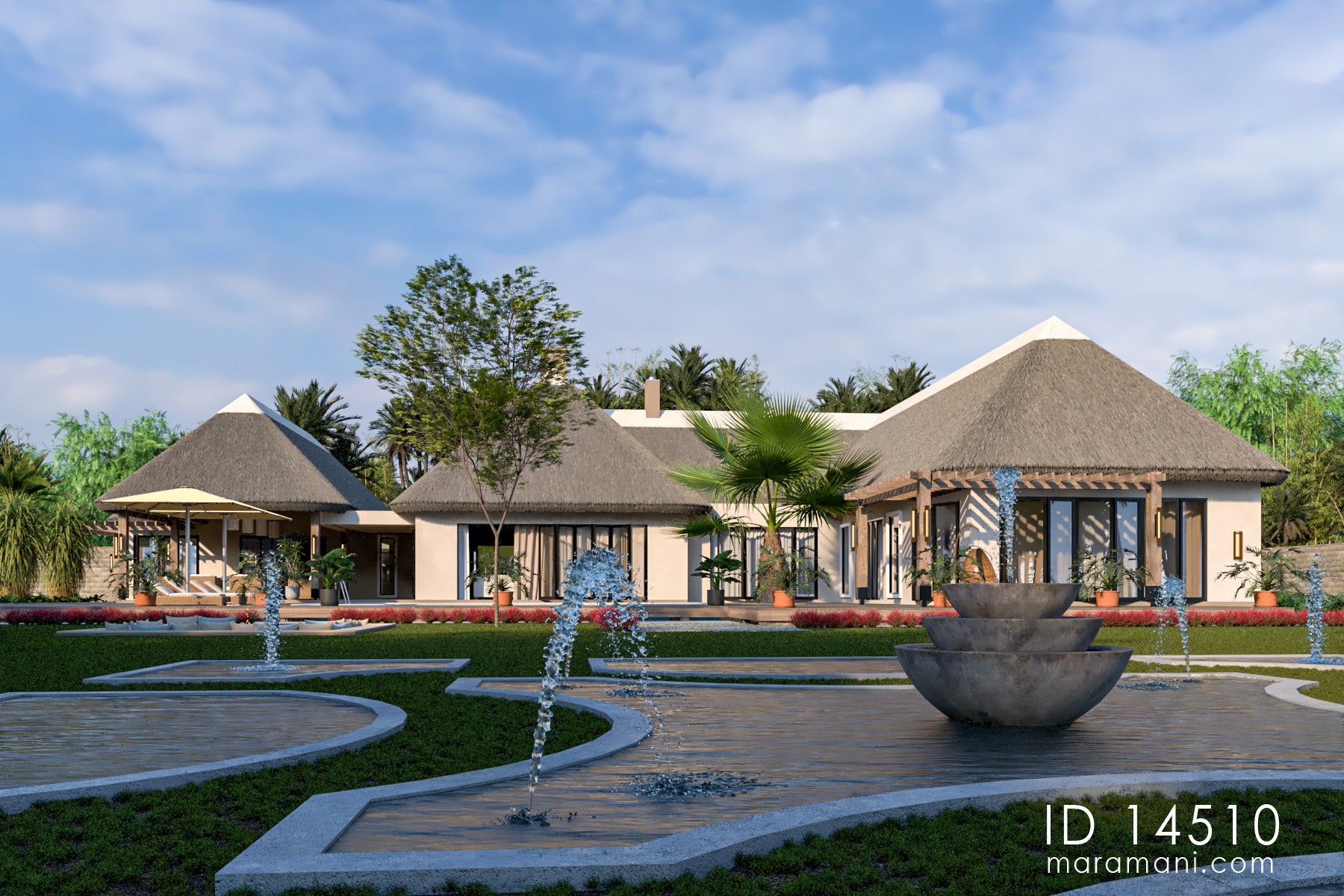 4 bedroom thatch roof villa - ID 14510