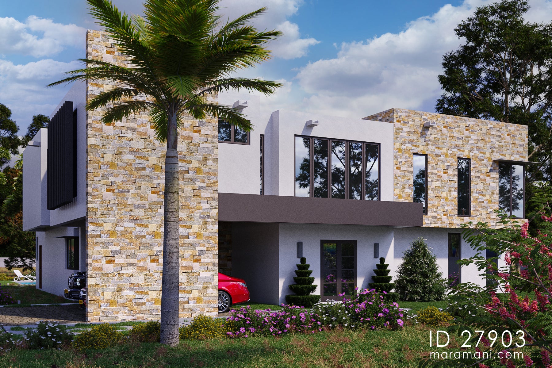 Spacious 7-Bedroom, 2-Story House Plan - ID 27903