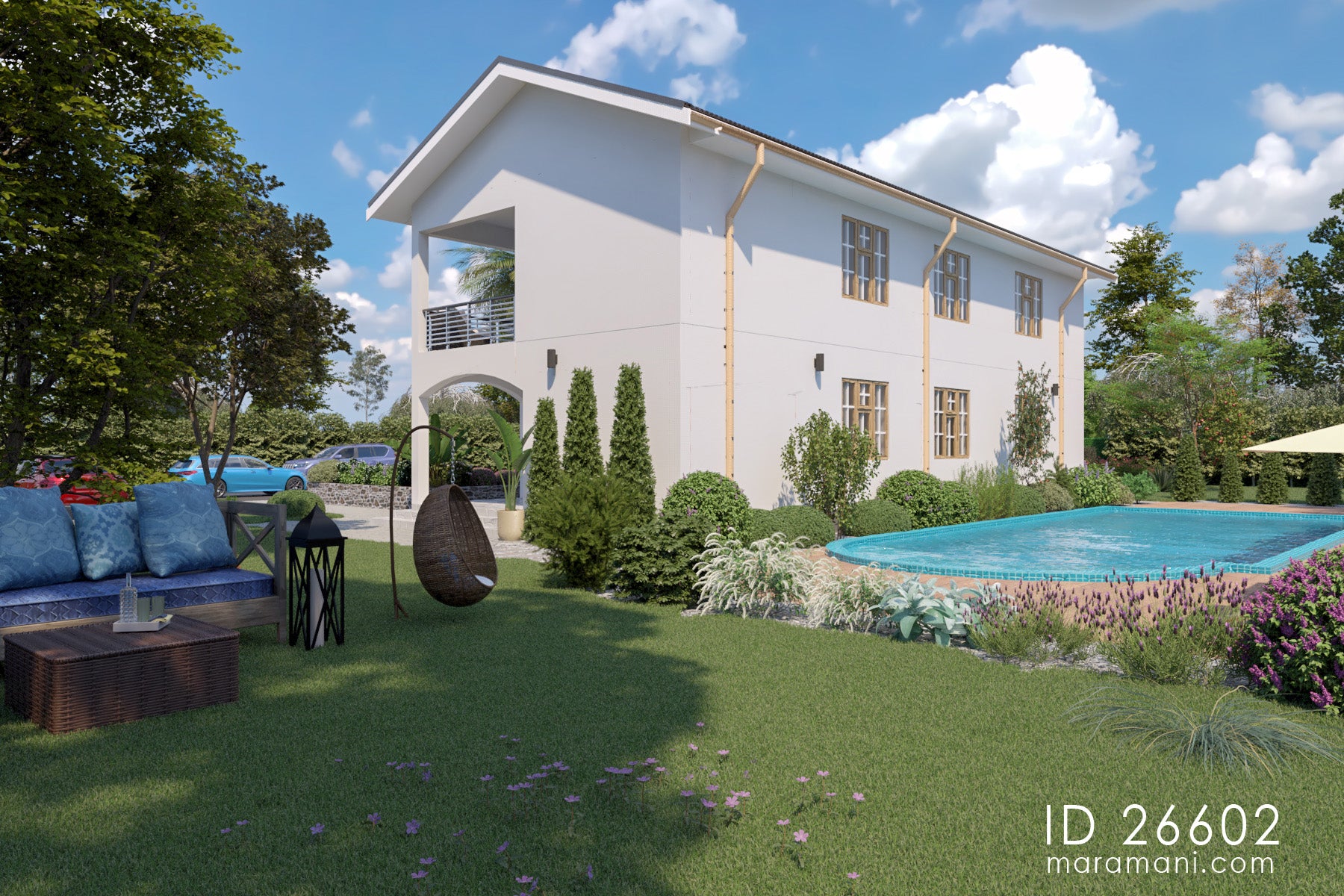 Modern Studio Apartment Block Design - ID 26602