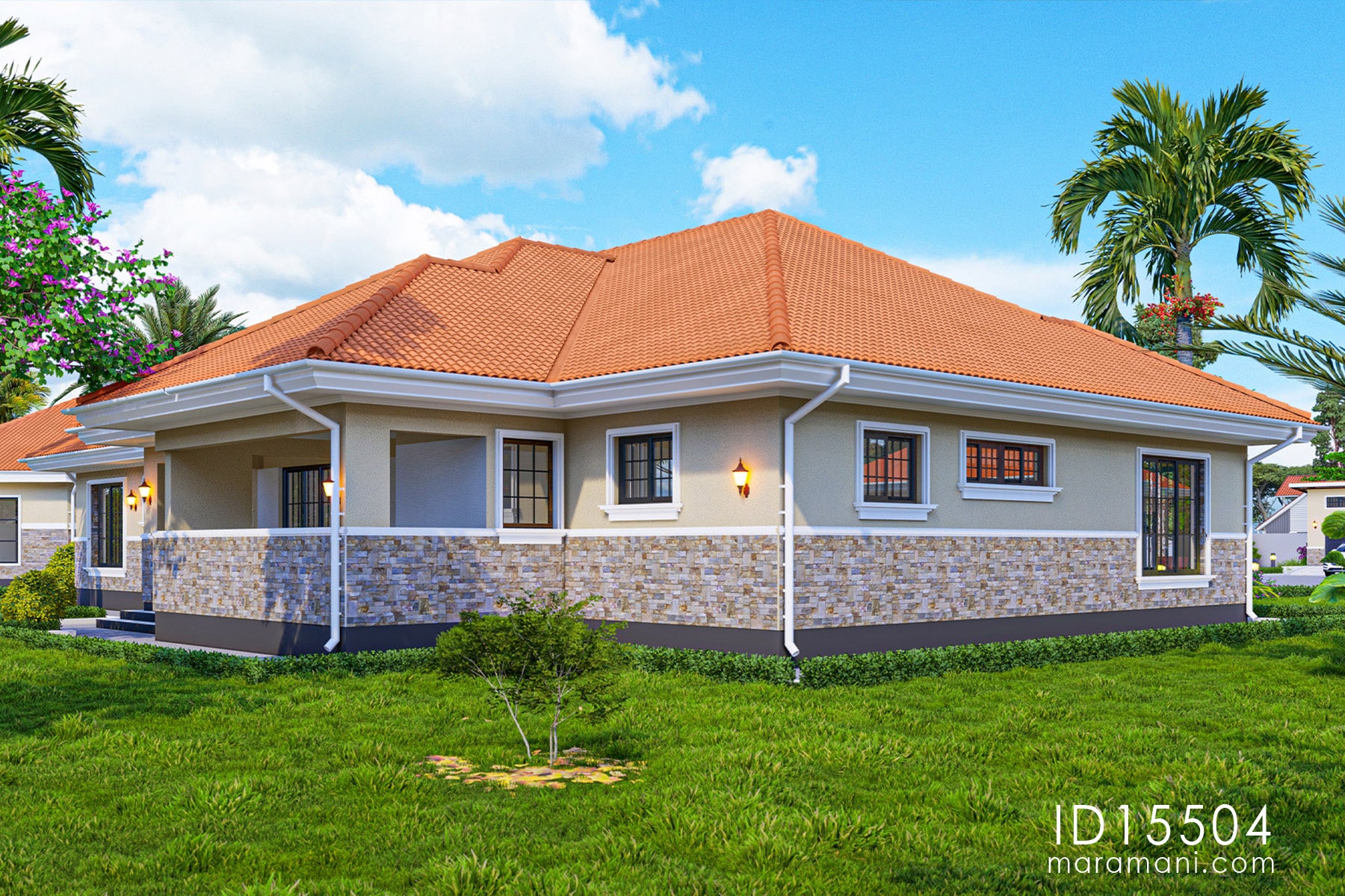 Elegant 5-bedroom house plan - ID 15504