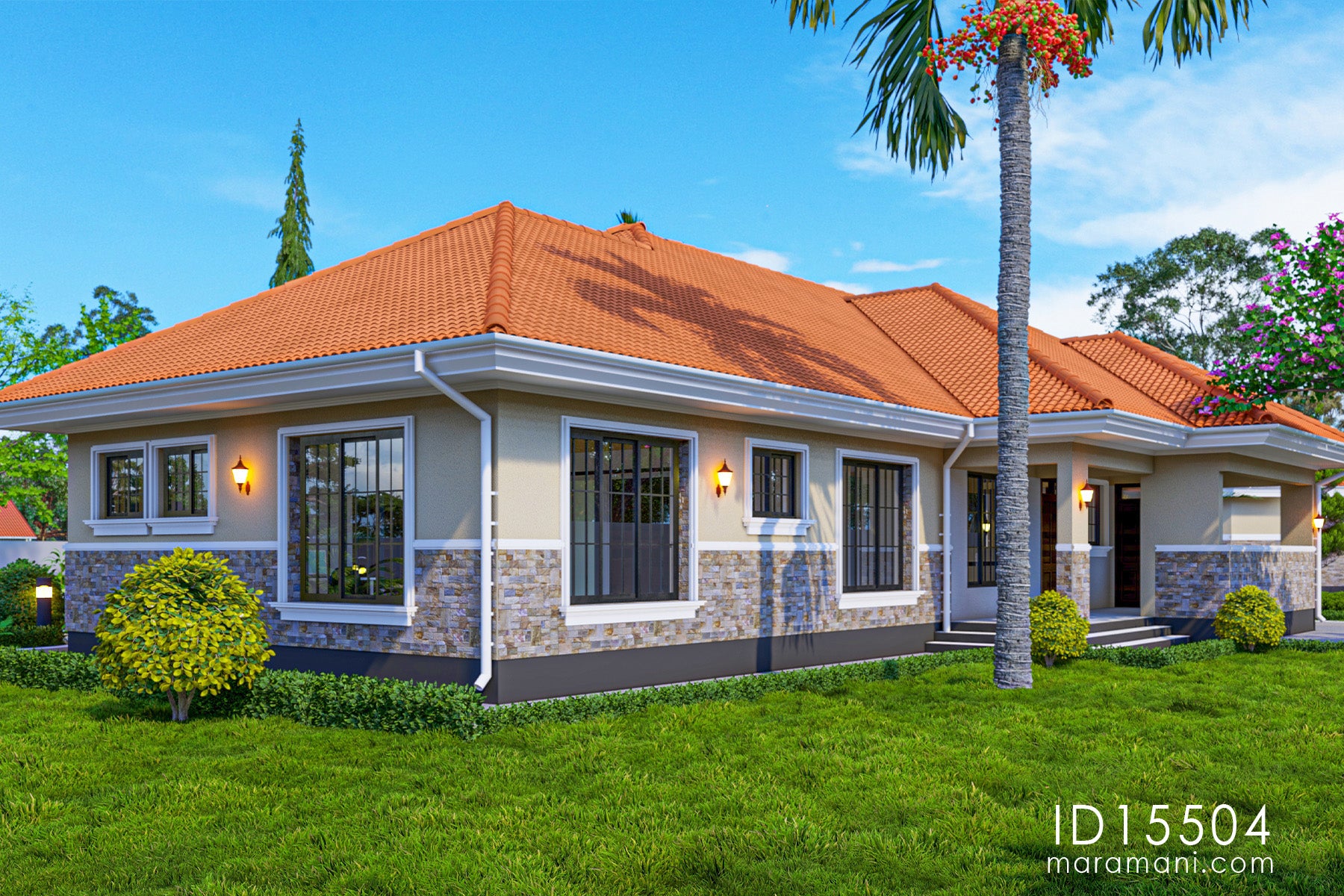 Elegant 5-bedroom house plan - ID 15504