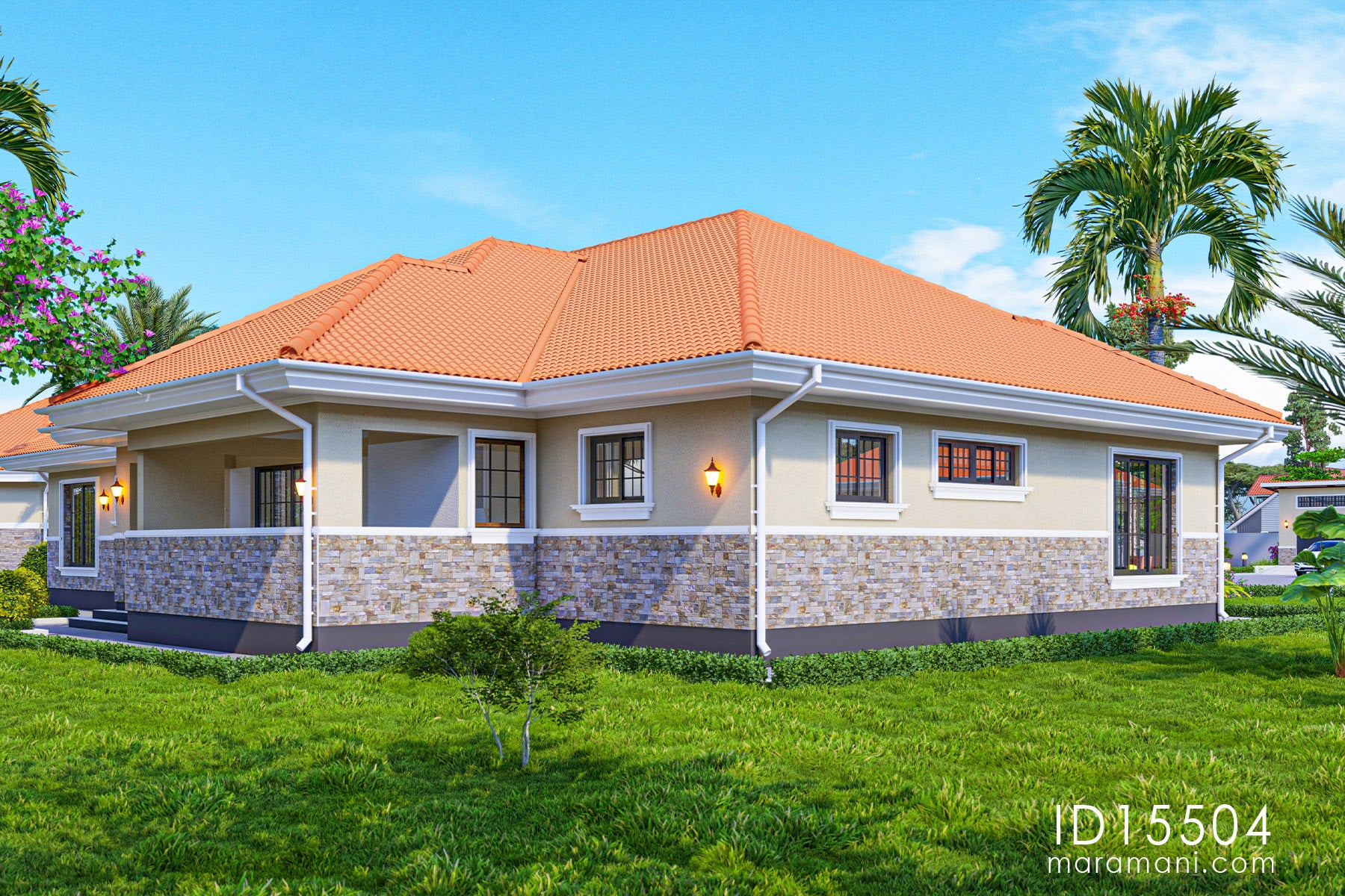 Elegant 5-bedroom house plan - ID 15504