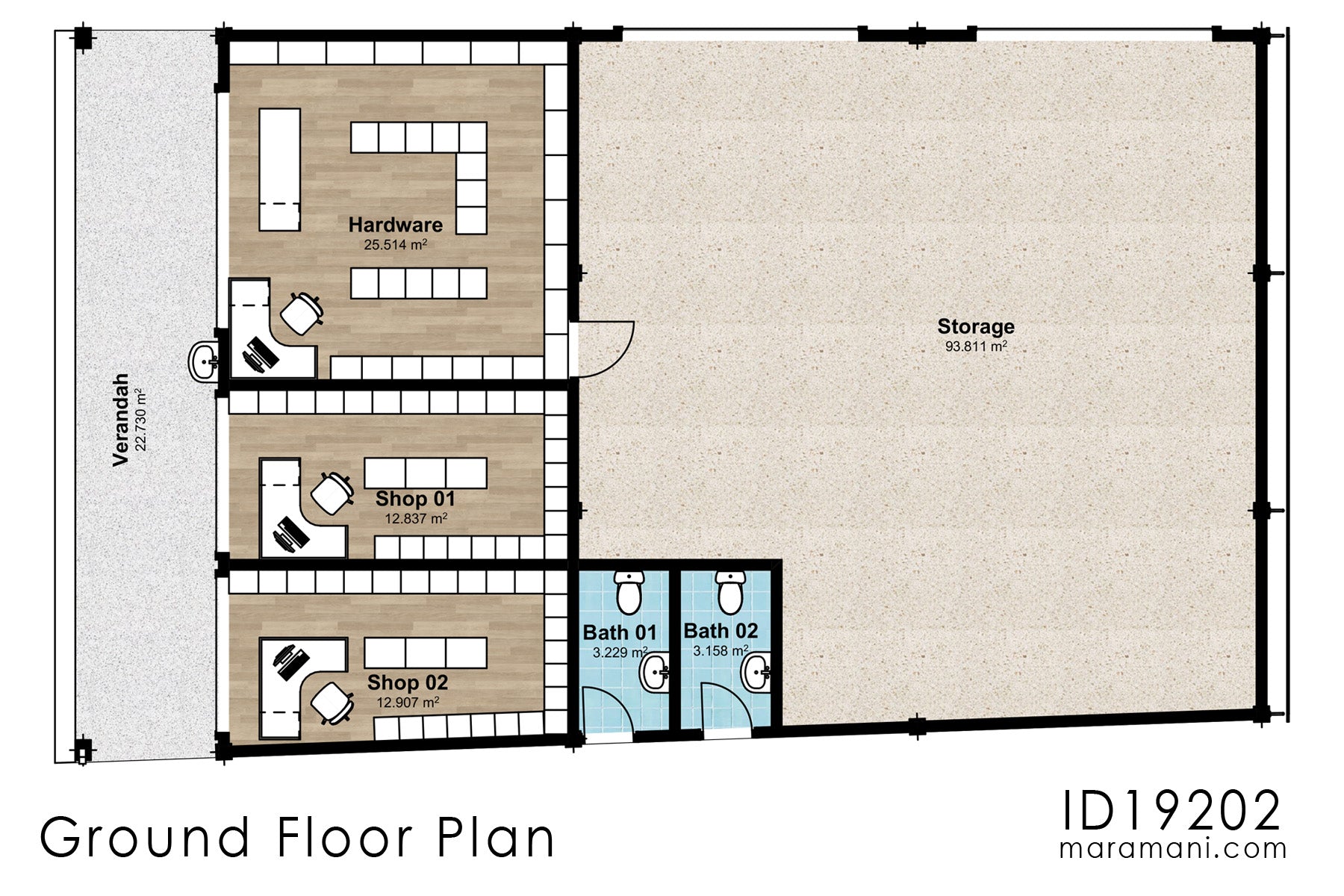 Multipurpose Commercial Building Plan – ID 19202