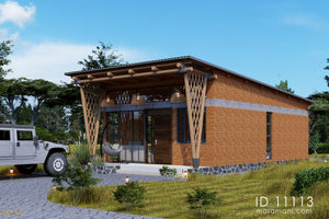 1-Bedroom, Single-Story House Plan - ID 11113