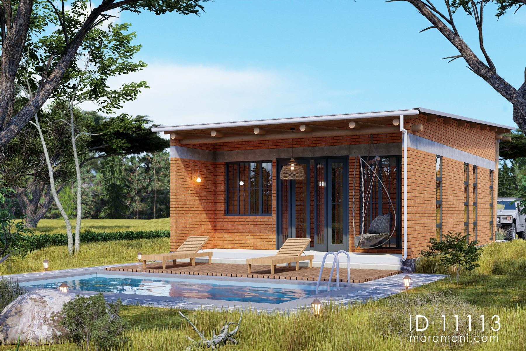 1-Bedroom, Single-Story House Plan - ID 11113