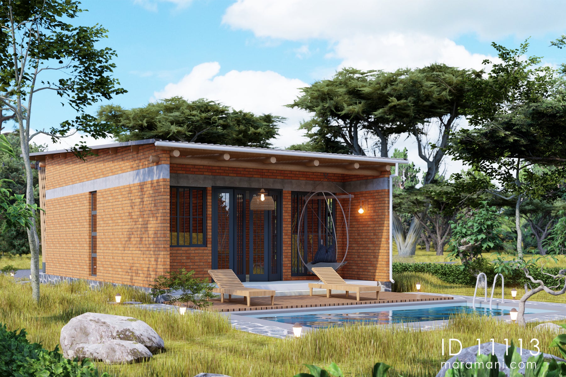 1-Bedroom, Single-Story House Plan - ID 11113