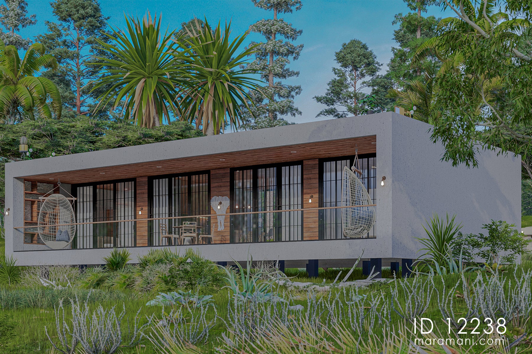 Cozy 2 Bedrooms, 1-Story House Plan - ID 12238