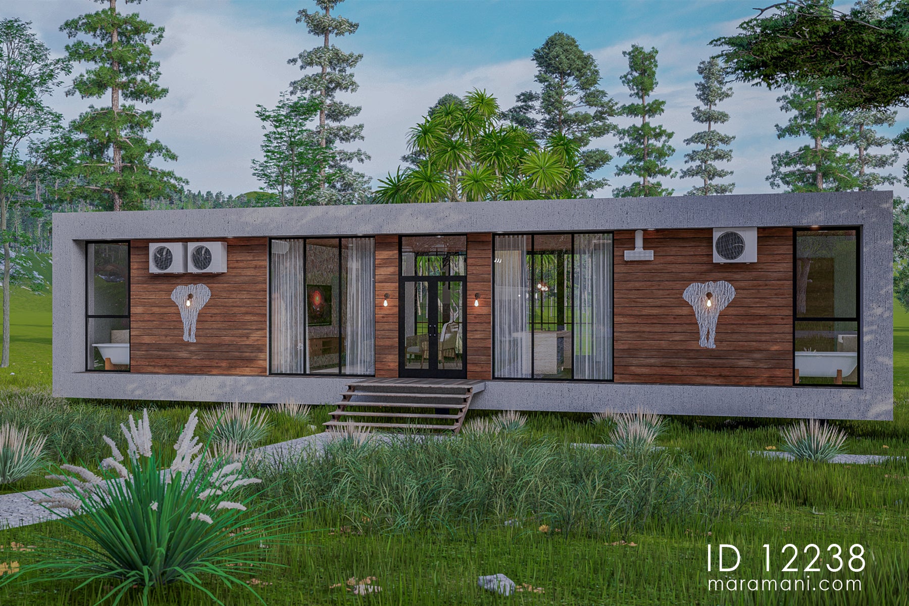 Cozy 2 Bedrooms, 1-Story House Plan - ID 12238