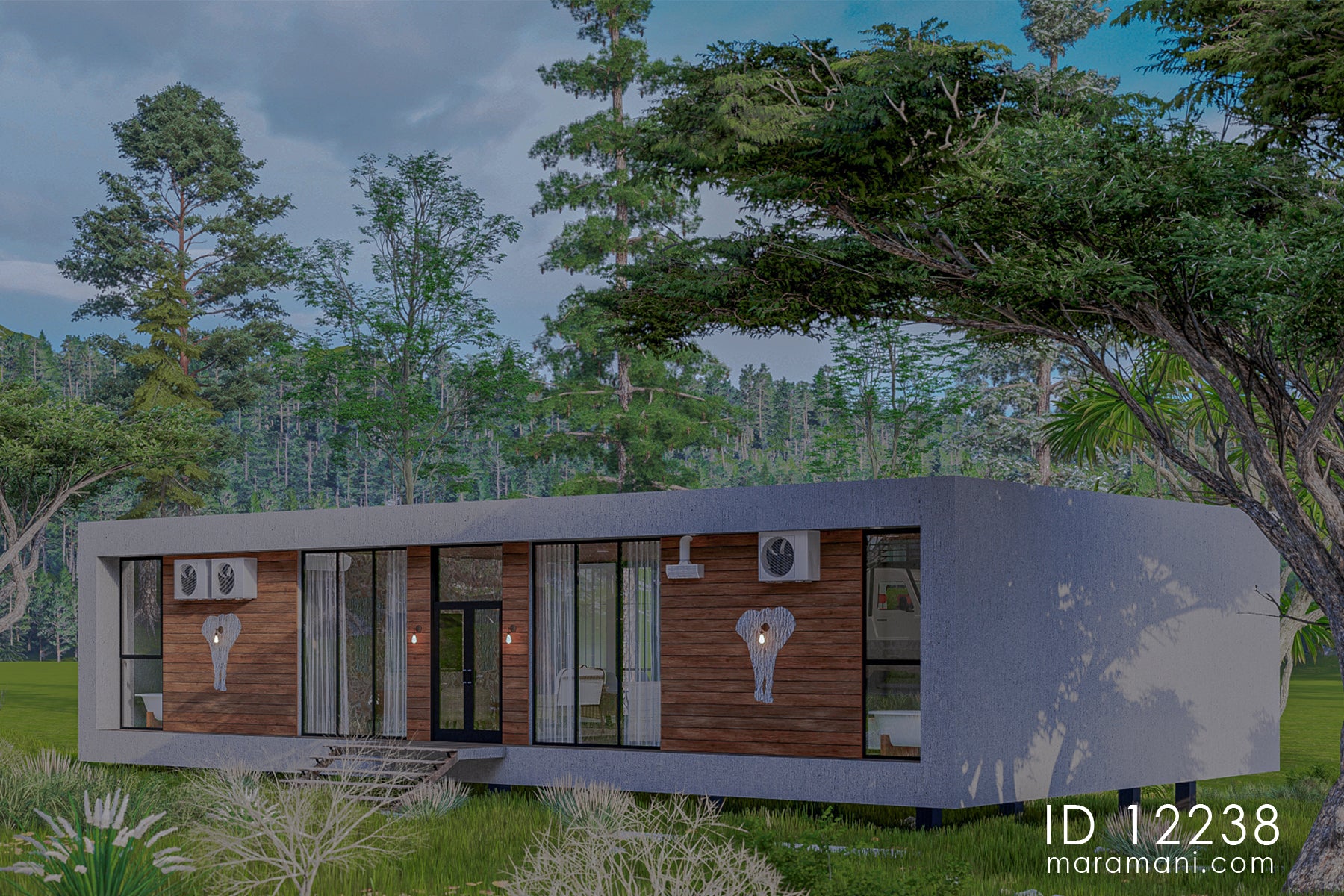 Cozy 2 Bedrooms, 1-Story House Plan - ID 12238