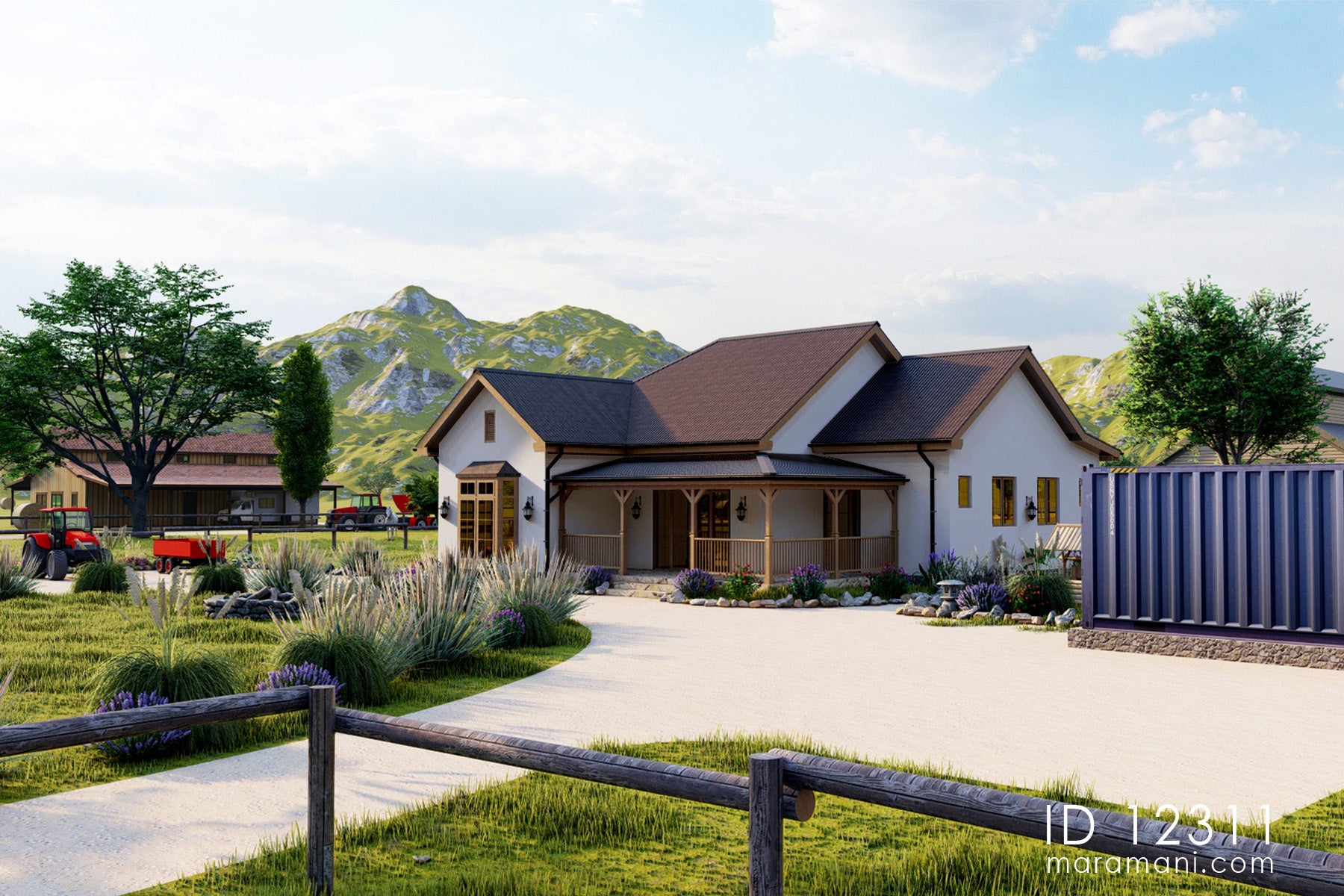 Spacious 2-Bedroom, 1-Story House Plan - ID 12311