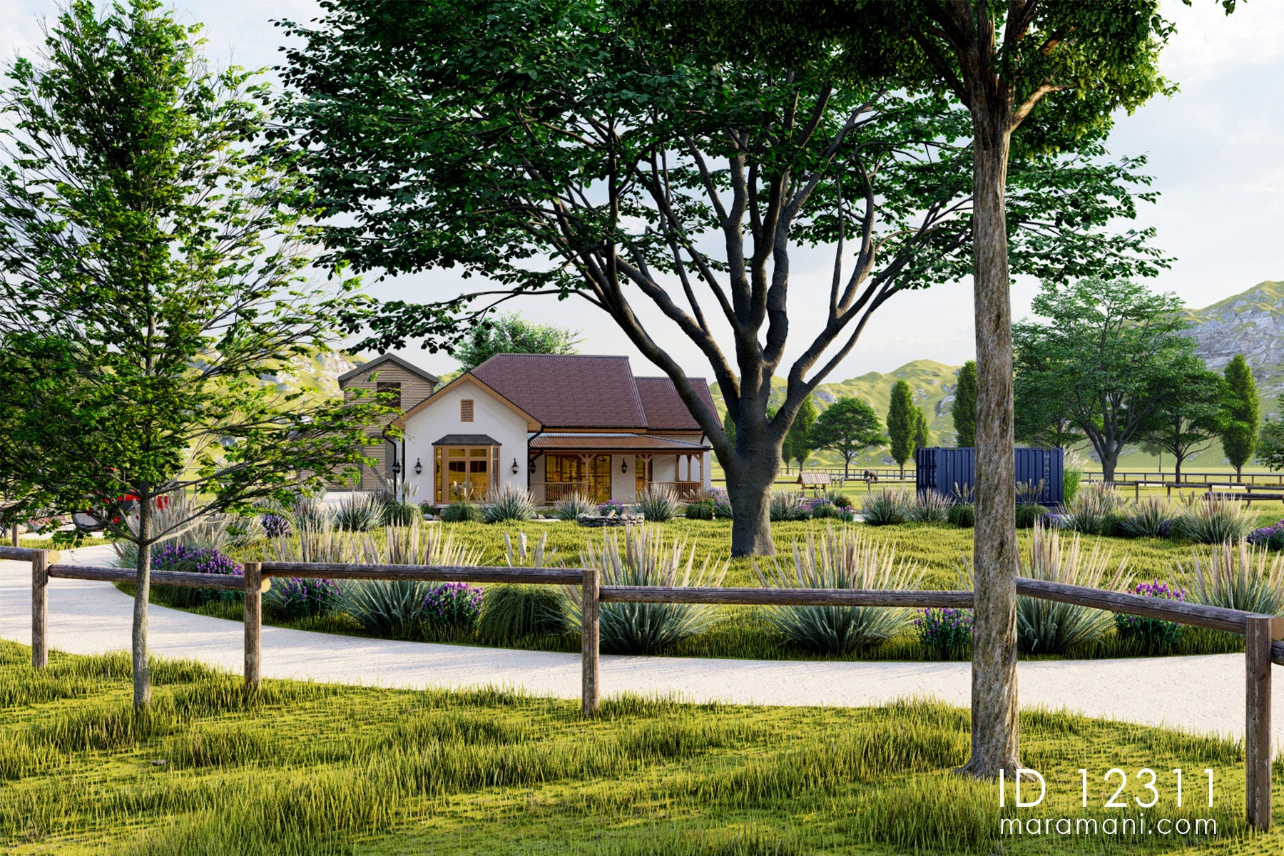 Spacious 2-Bedroom, 1-Story House Plan - ID 12311