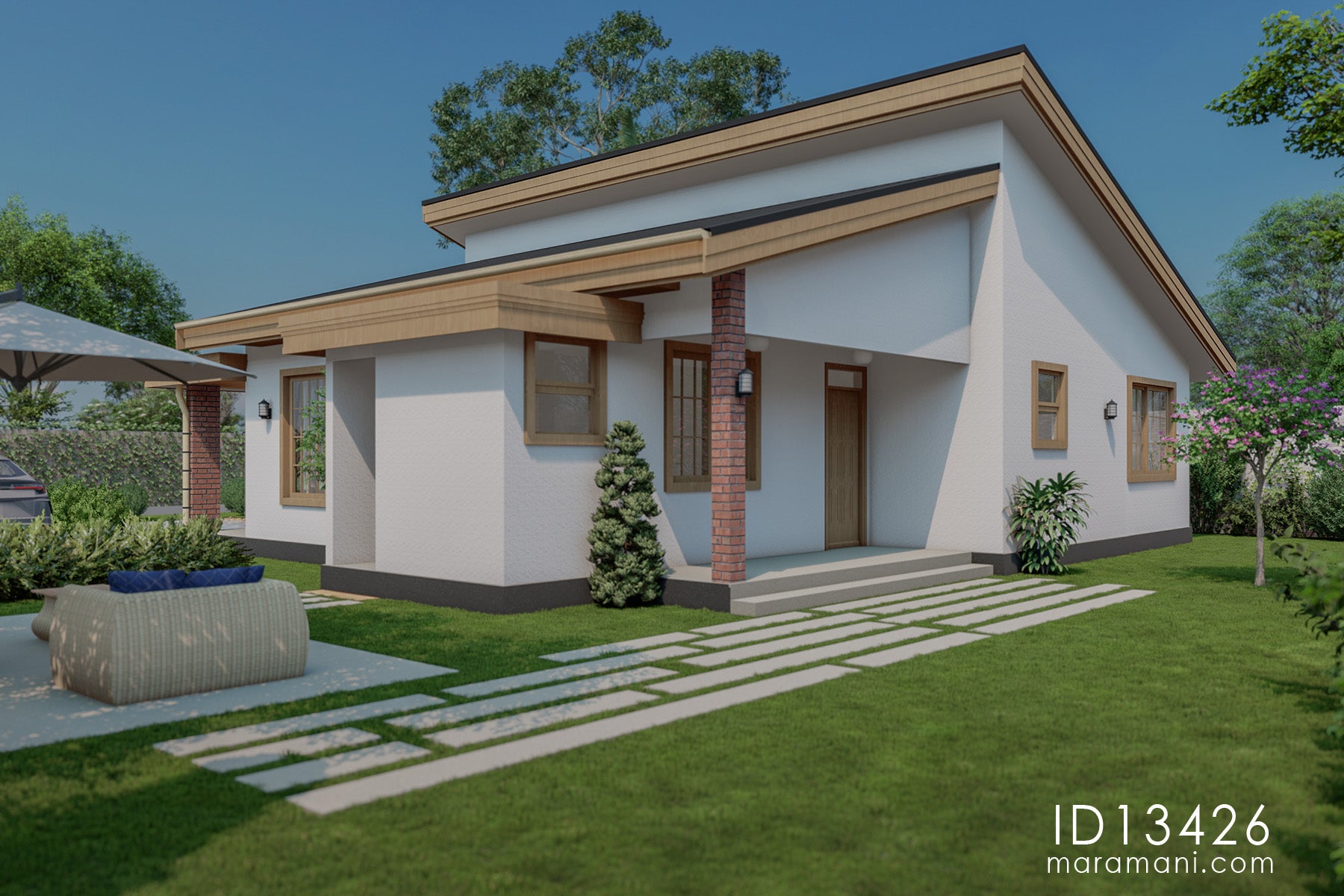 3-Bedroom House Plan - ID 13426