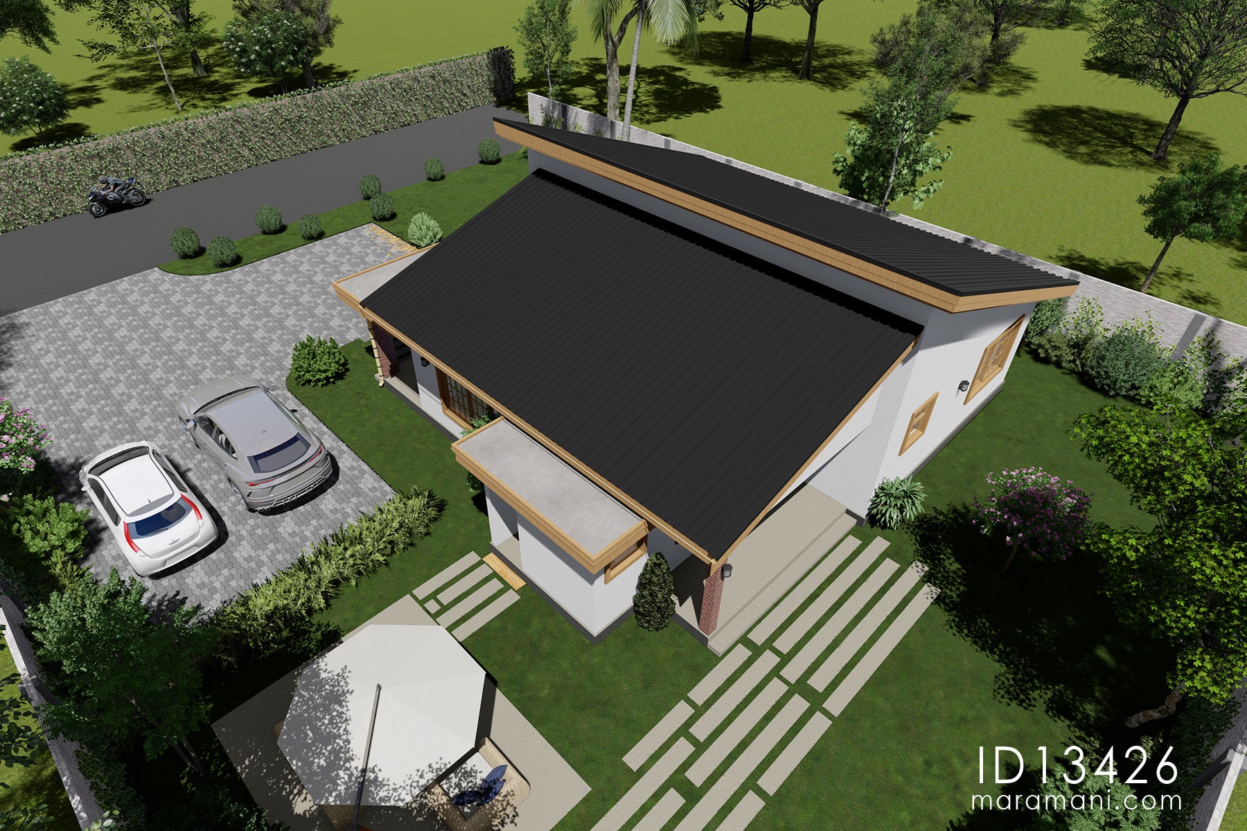 3-Bedroom House Plan - ID 13426