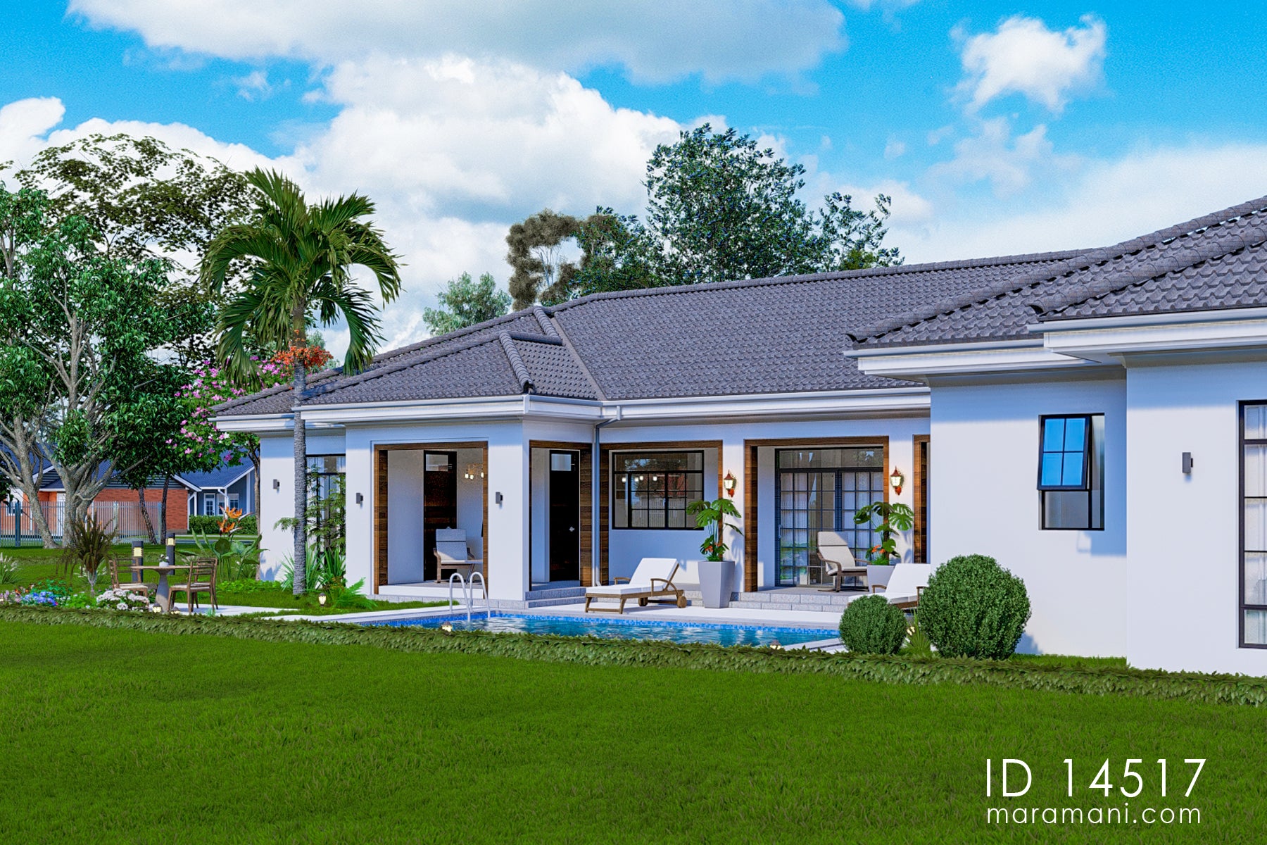 4-Bedroom house Plan - ID 14517
