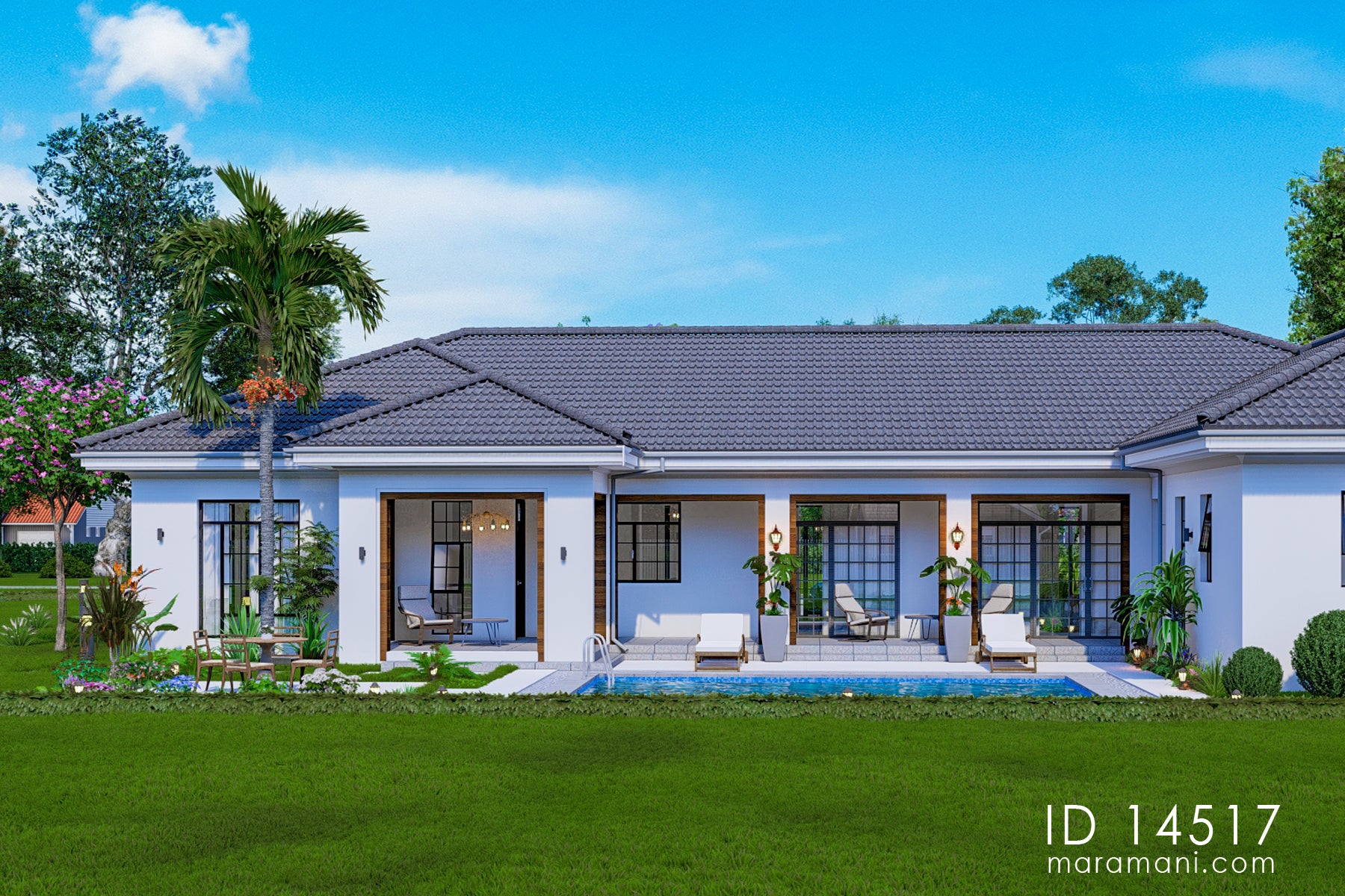 4-Bedroom house Plan - ID 14517