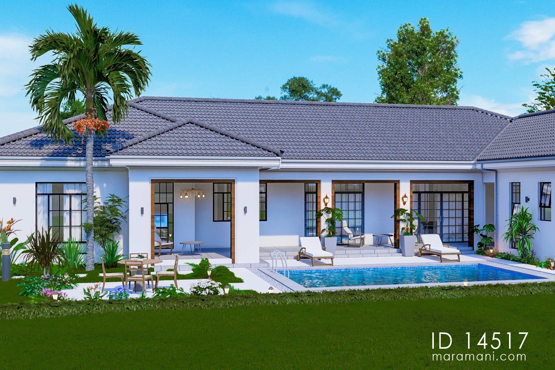 4-Bedroom house Plan - ID 14517