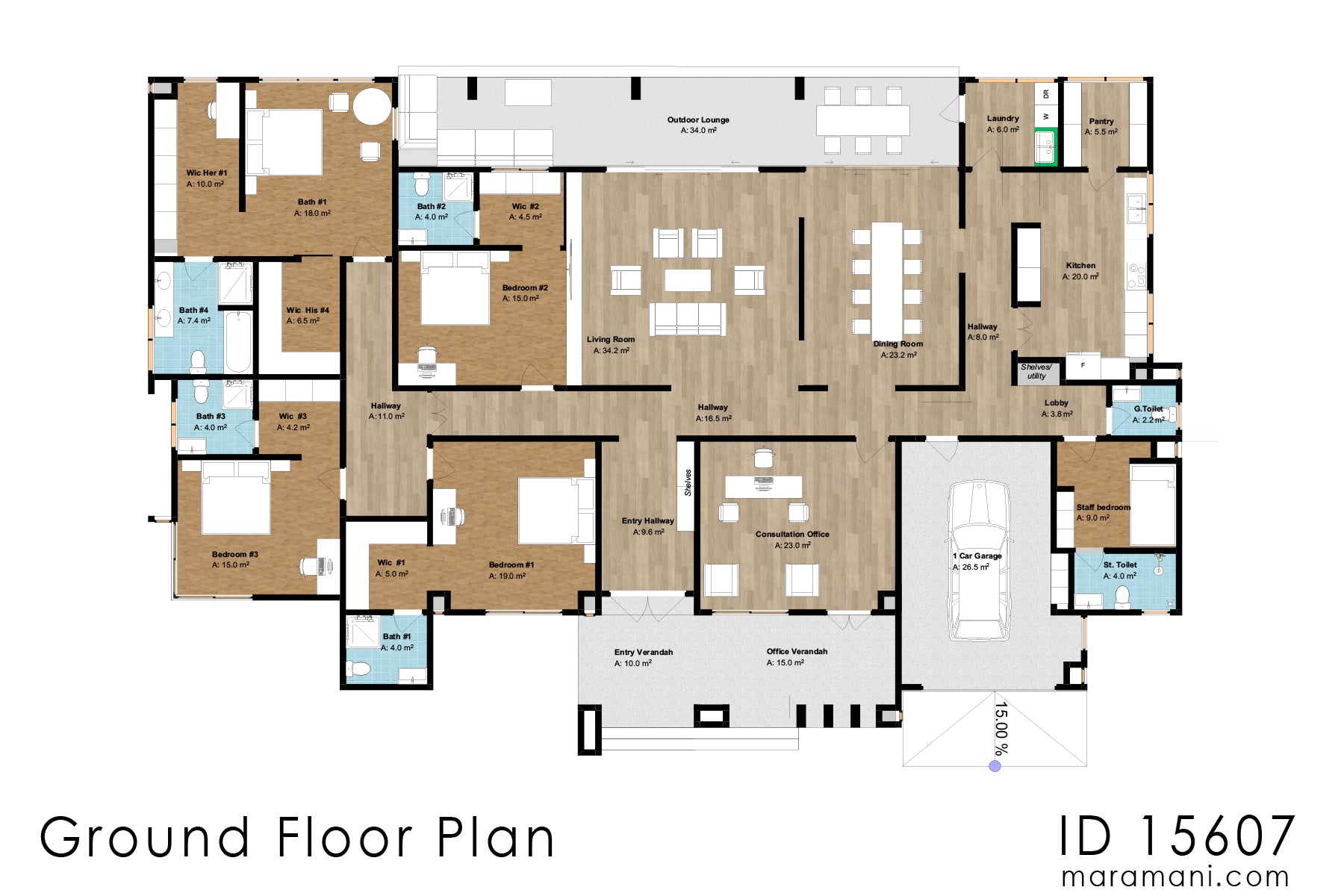 5 Bedroom House Plan - ID 15607