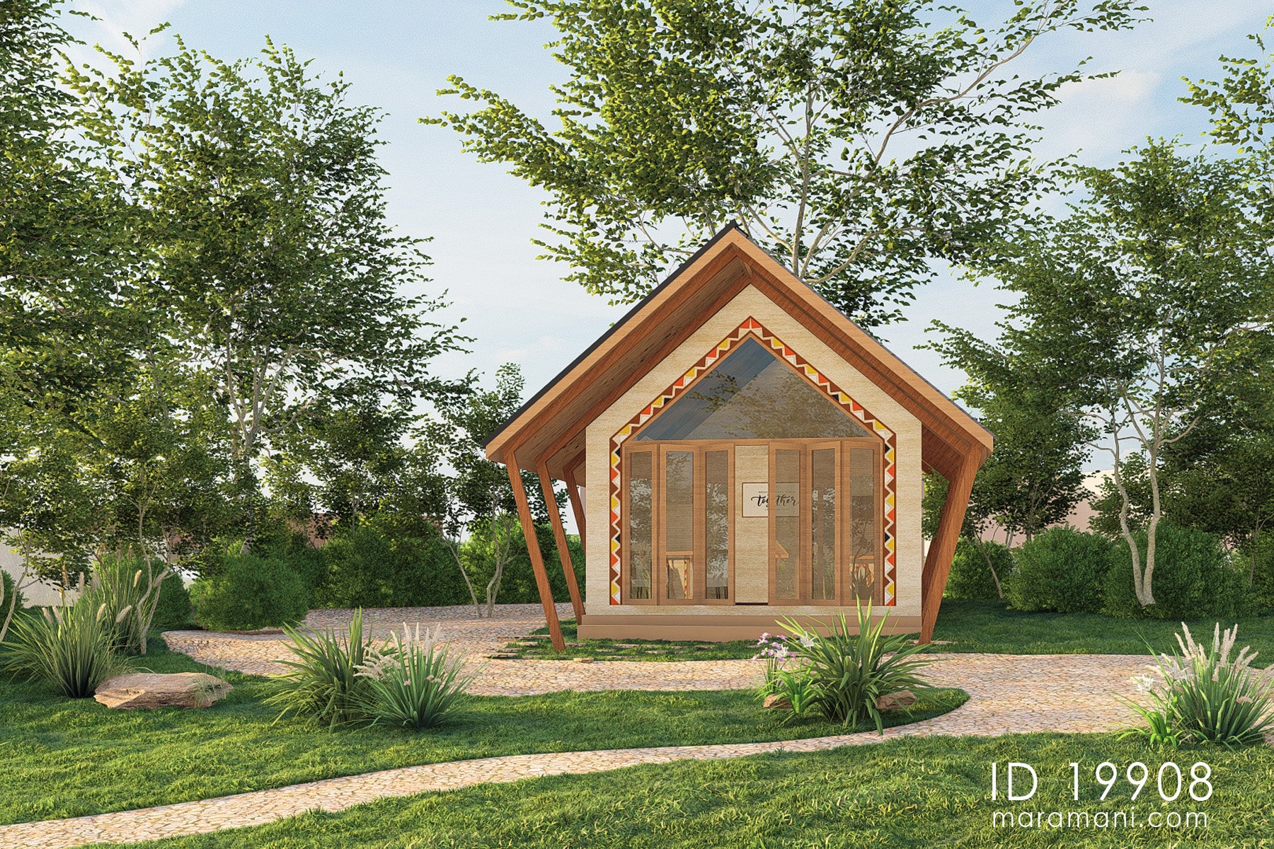 9-Bedroom, Single-Story Multi-Unit Lodge Plan - ID 19908