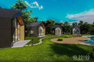 Compact 2-Bedroom, 2-Story House Plan - ID 22102