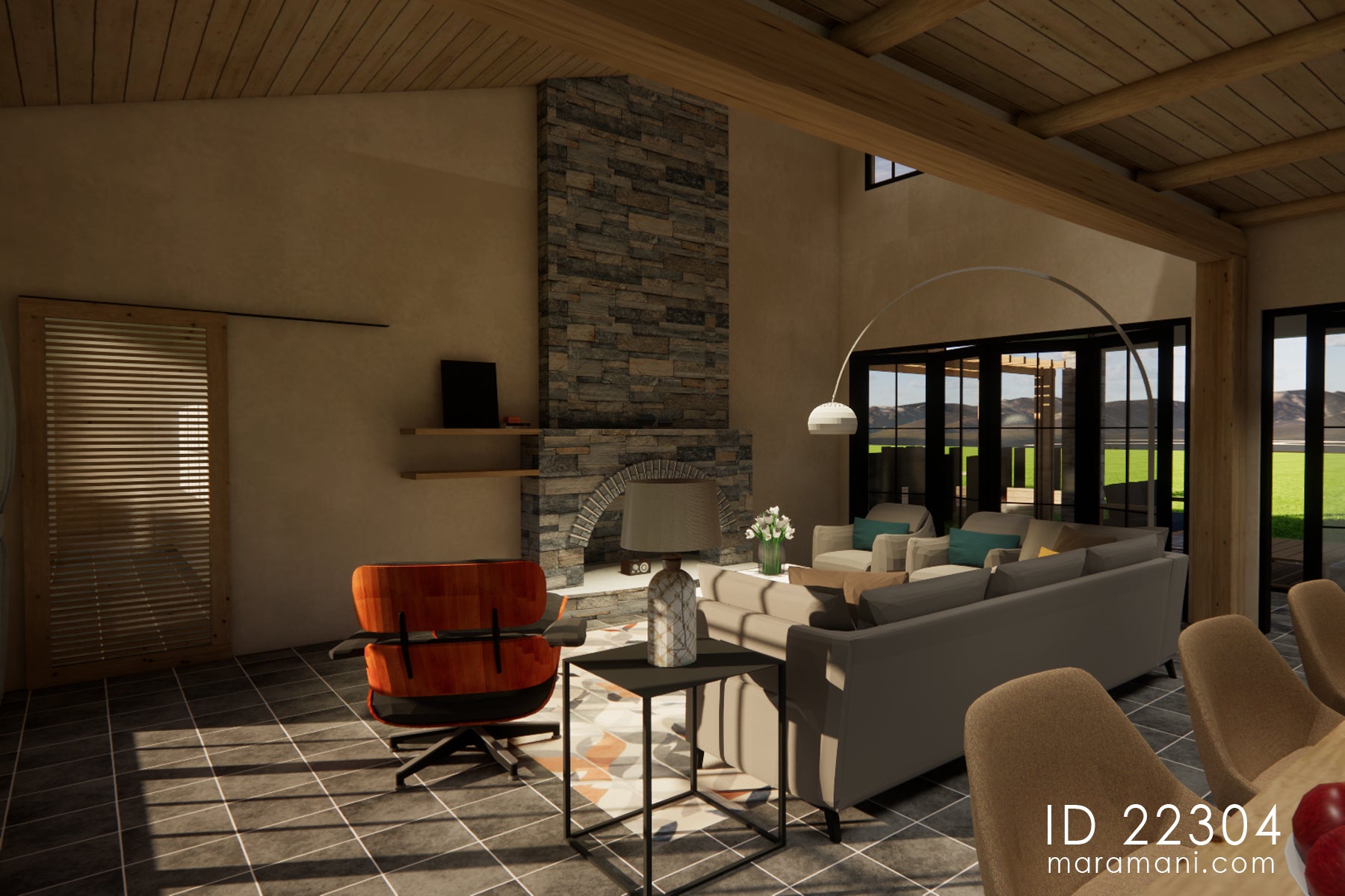 Modern 2-Bedroom, 2-Story House Plan - ID 22304