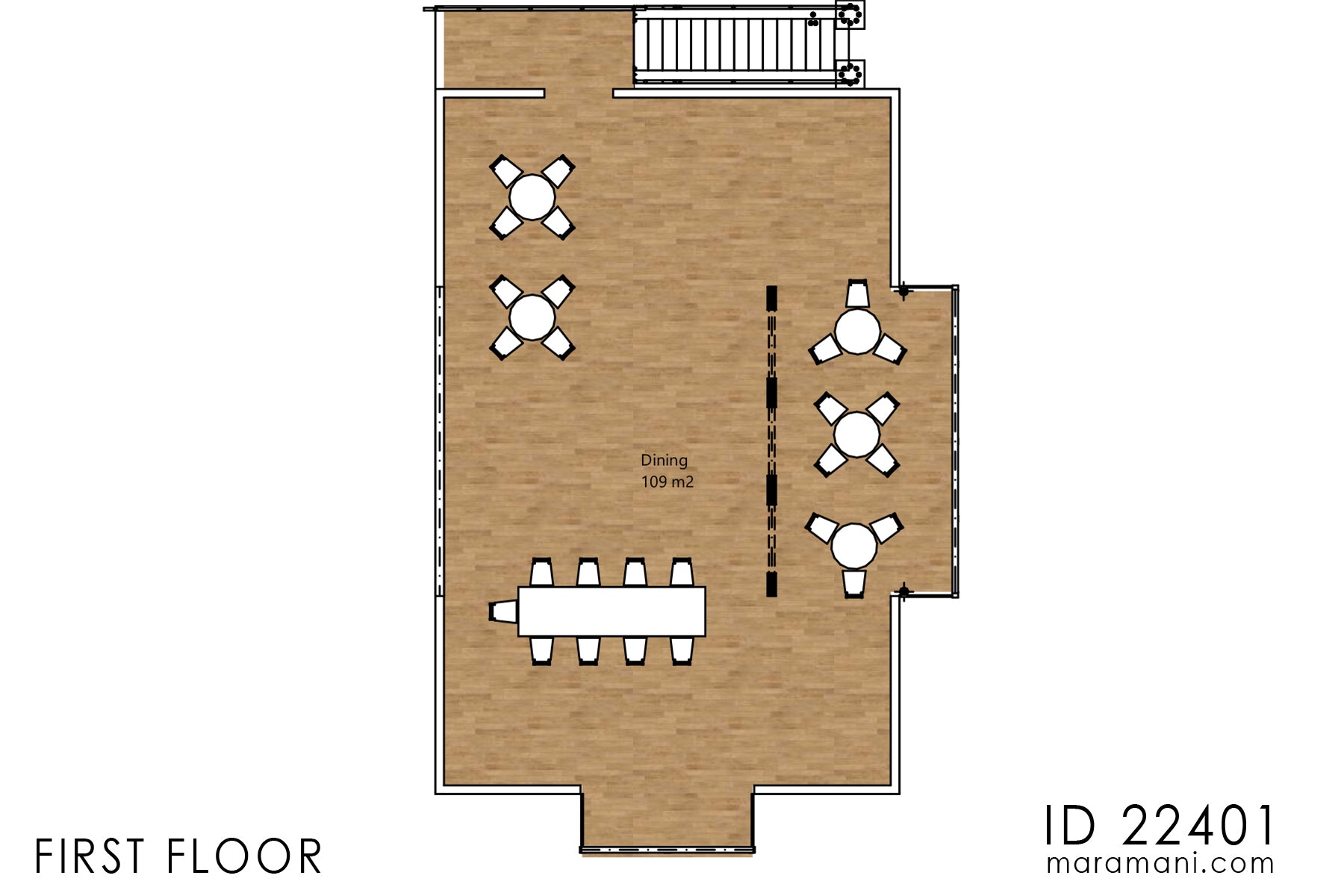 Zanzibar-Style Lodge Plan - ID 22401