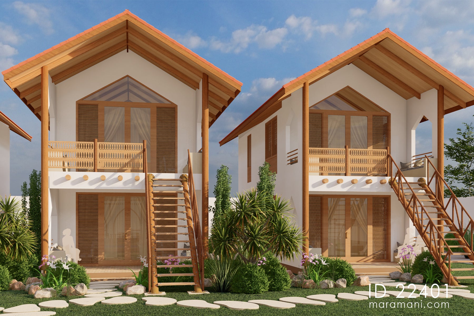 Zanzibar-Style Lodge Plan - ID 22401