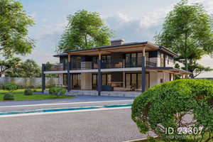 Stylish 3-Bedroom, 2-Story House Plan - ID 23307