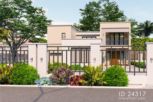 4-Bedroom Two-Story House Plan - ID 24317