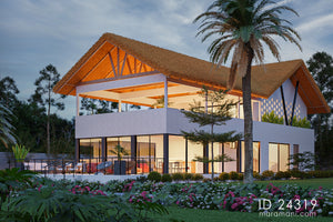 Modern 4-Bedroom, 2-Story House Plan - ID 24319