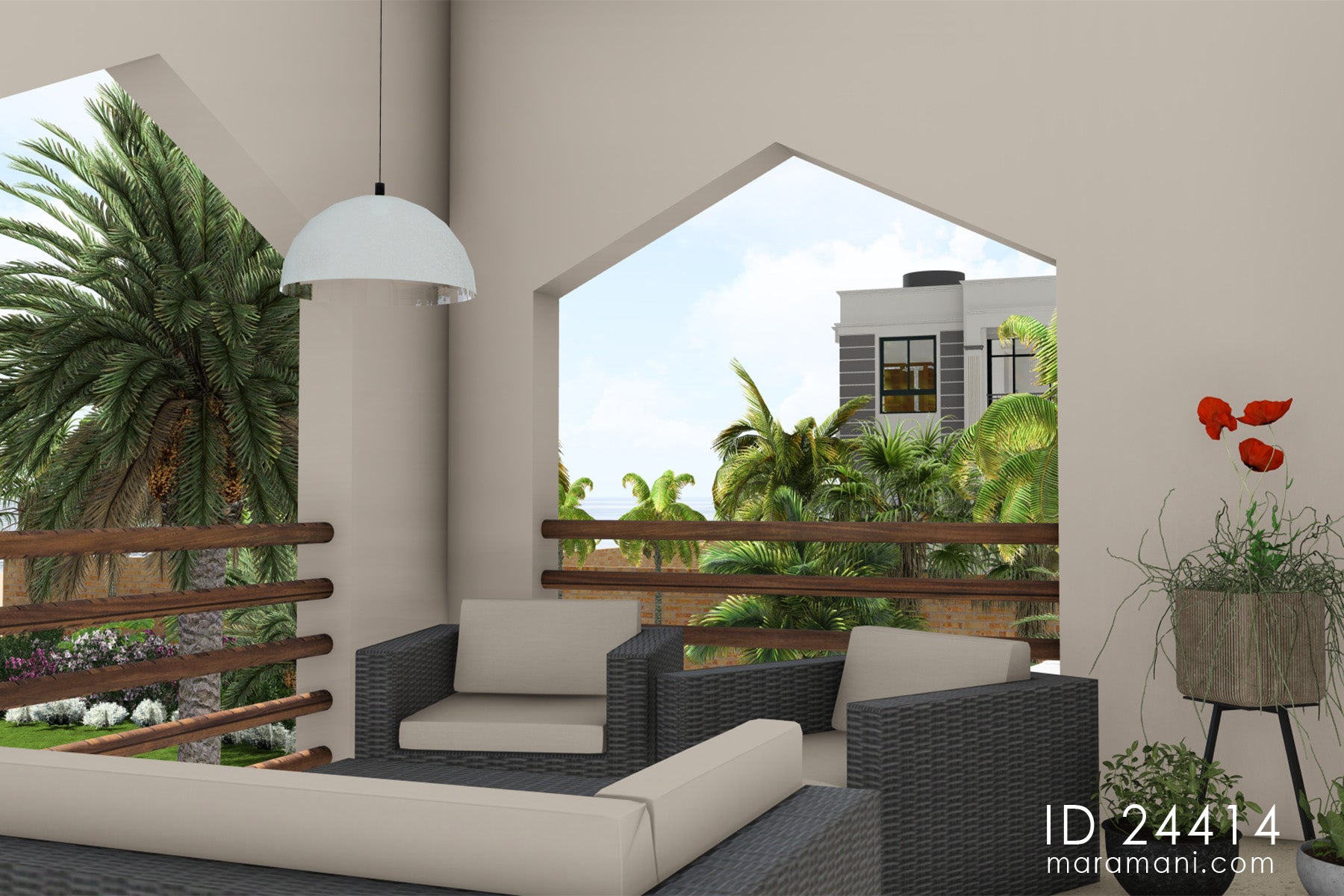 4-Bedroom, Two Story House Pan - ID 24414