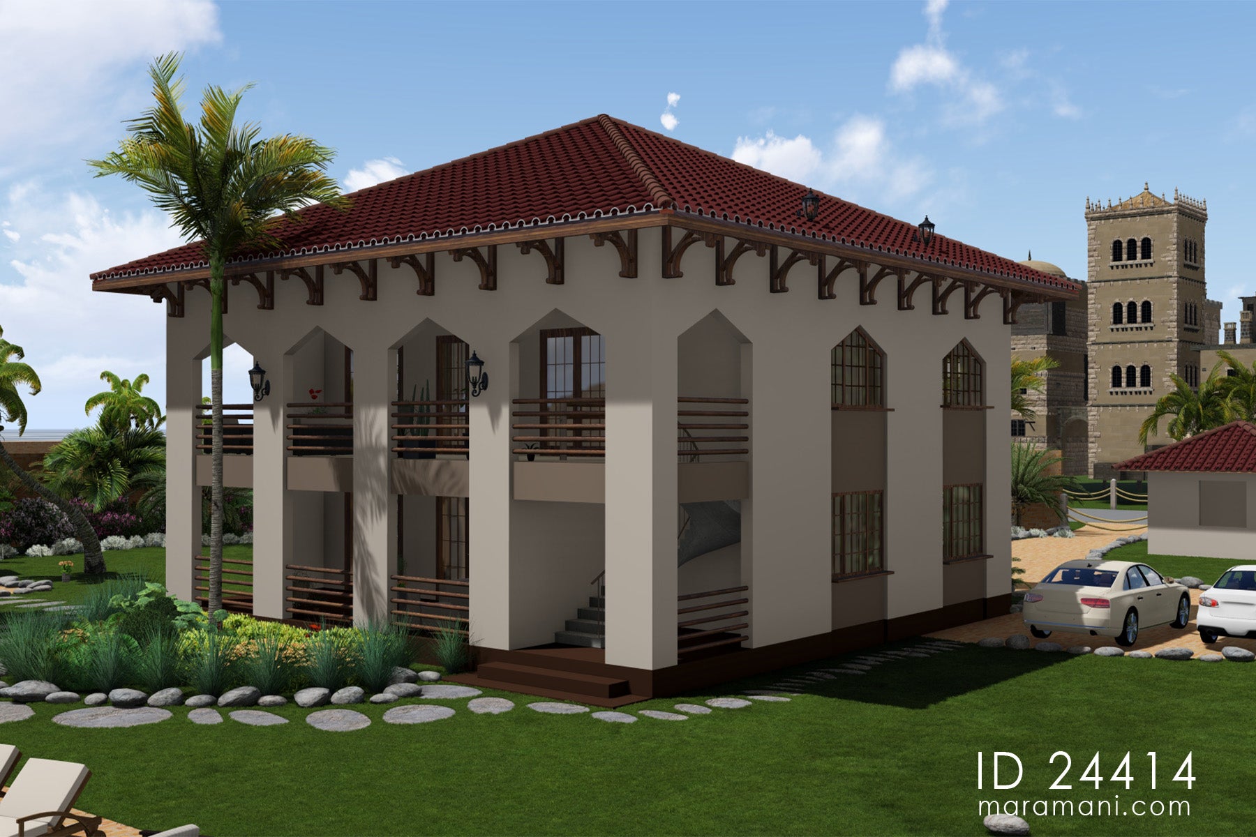 4-Bedroom, Two Story House Pan - ID 24414