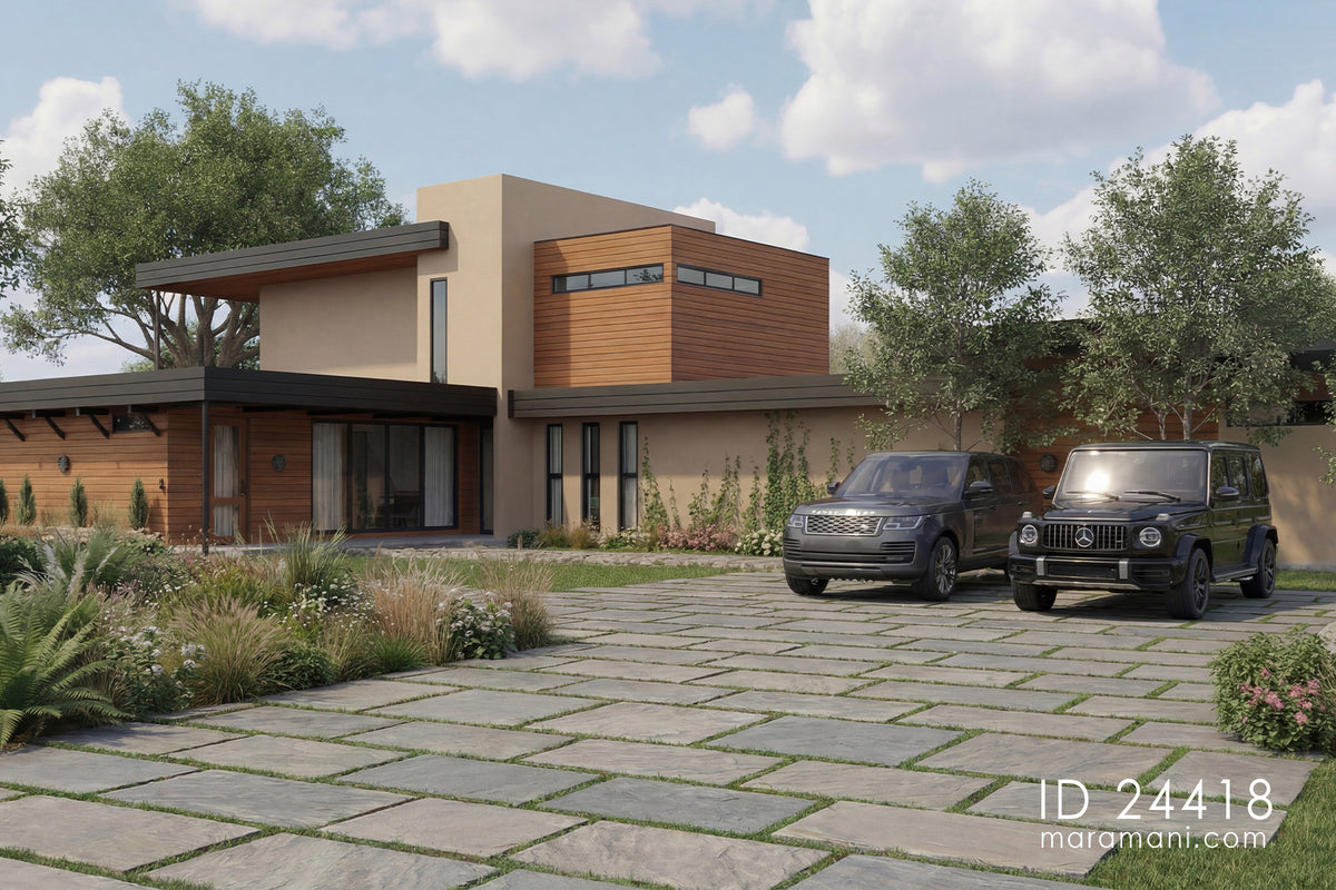 Modern 4-Bedroom Double-Storey House Plan – ID 24418