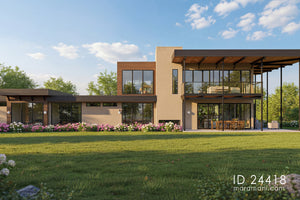 Modern 4-Bedroom Double-Storey House Plan – ID 24418