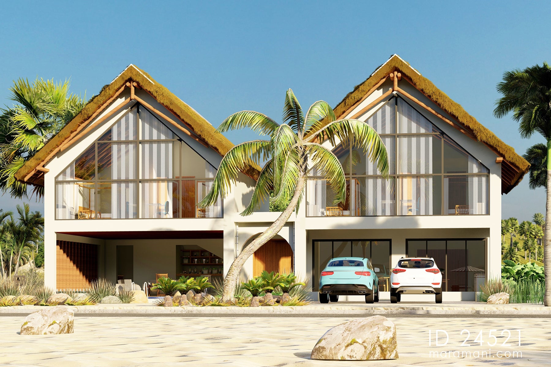 Two-story 4-Bedroom House Plan - ID 24521