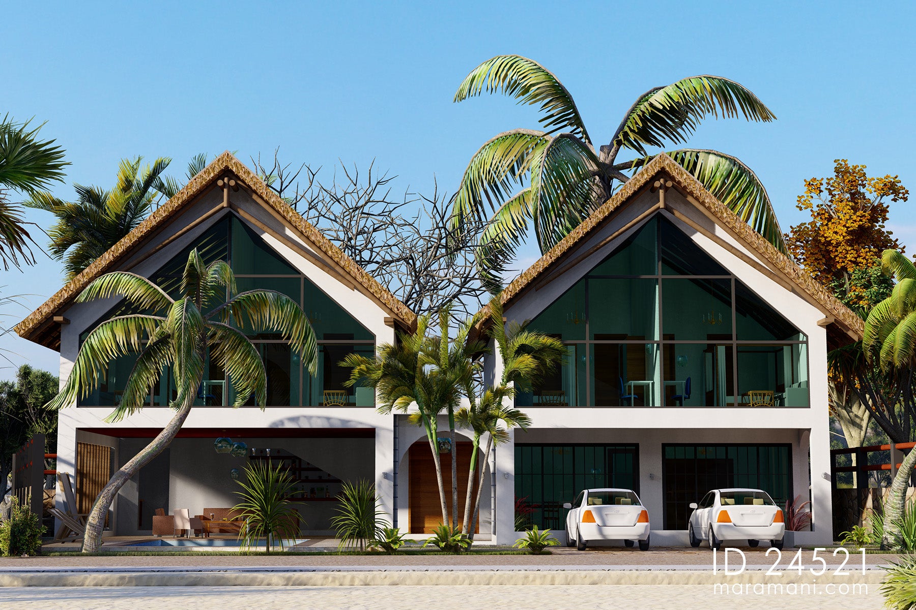 Two-story 4-Bedroom House Plan - ID 24521