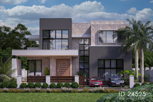 Elegant 4-Bedroom, 2-Story House Plan - ID 24525