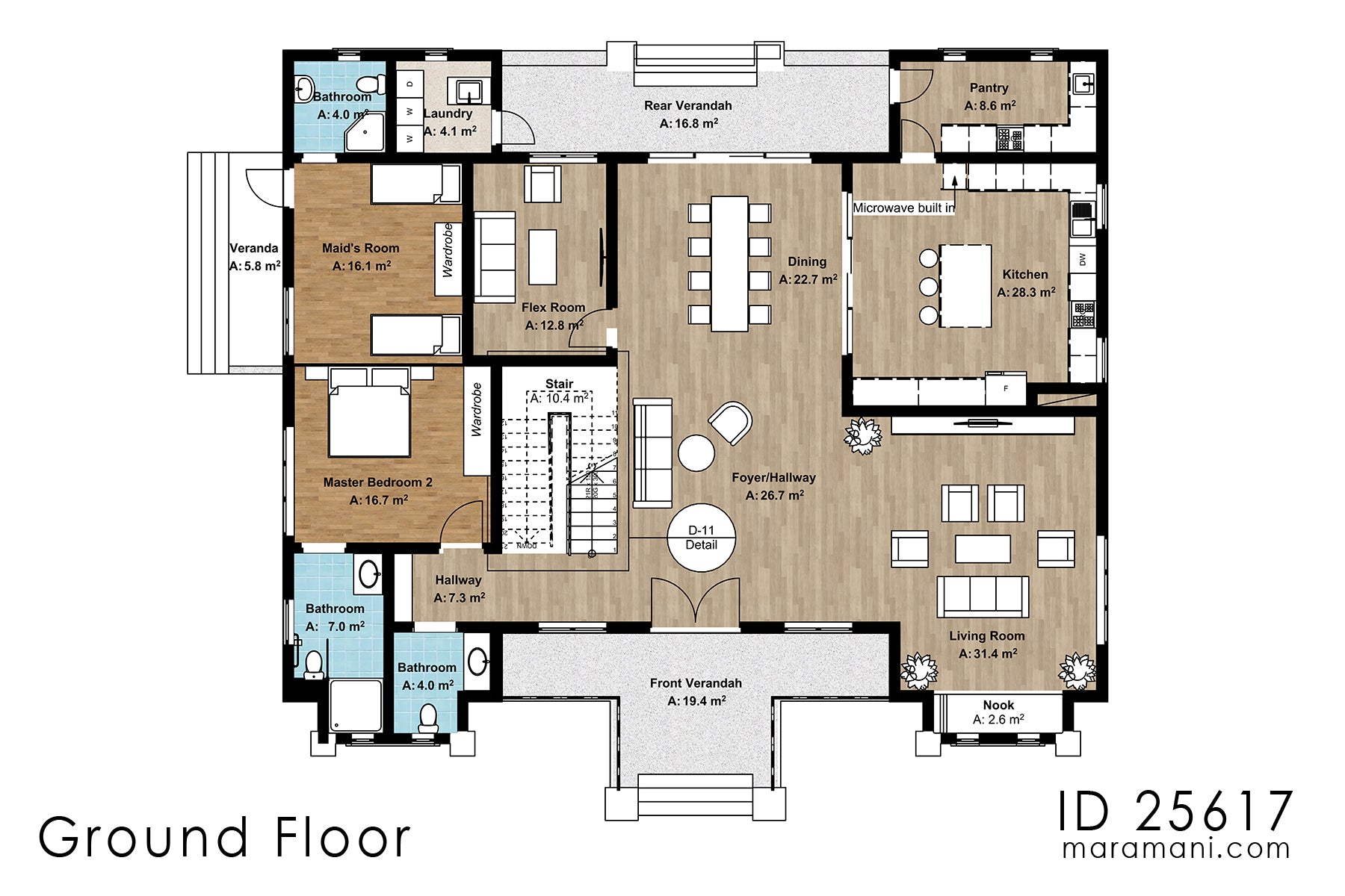 Two-Storey 5 Bedroom House - ID 25617