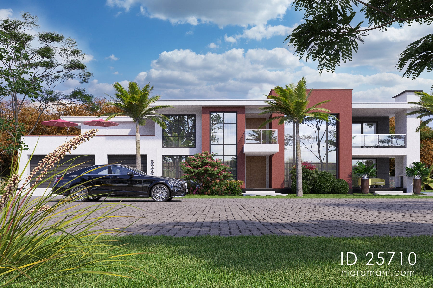 Luxurious 5-Bedroom 2-Story Mansion with Premium Amenities – ID 25710