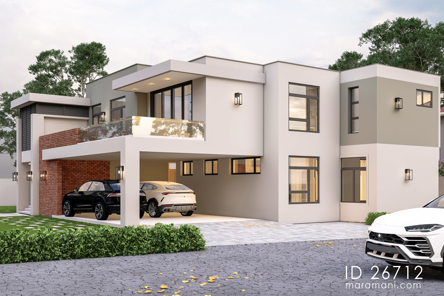 Spacious 6- Bedroom, 2-Story House Plan - ID 26712