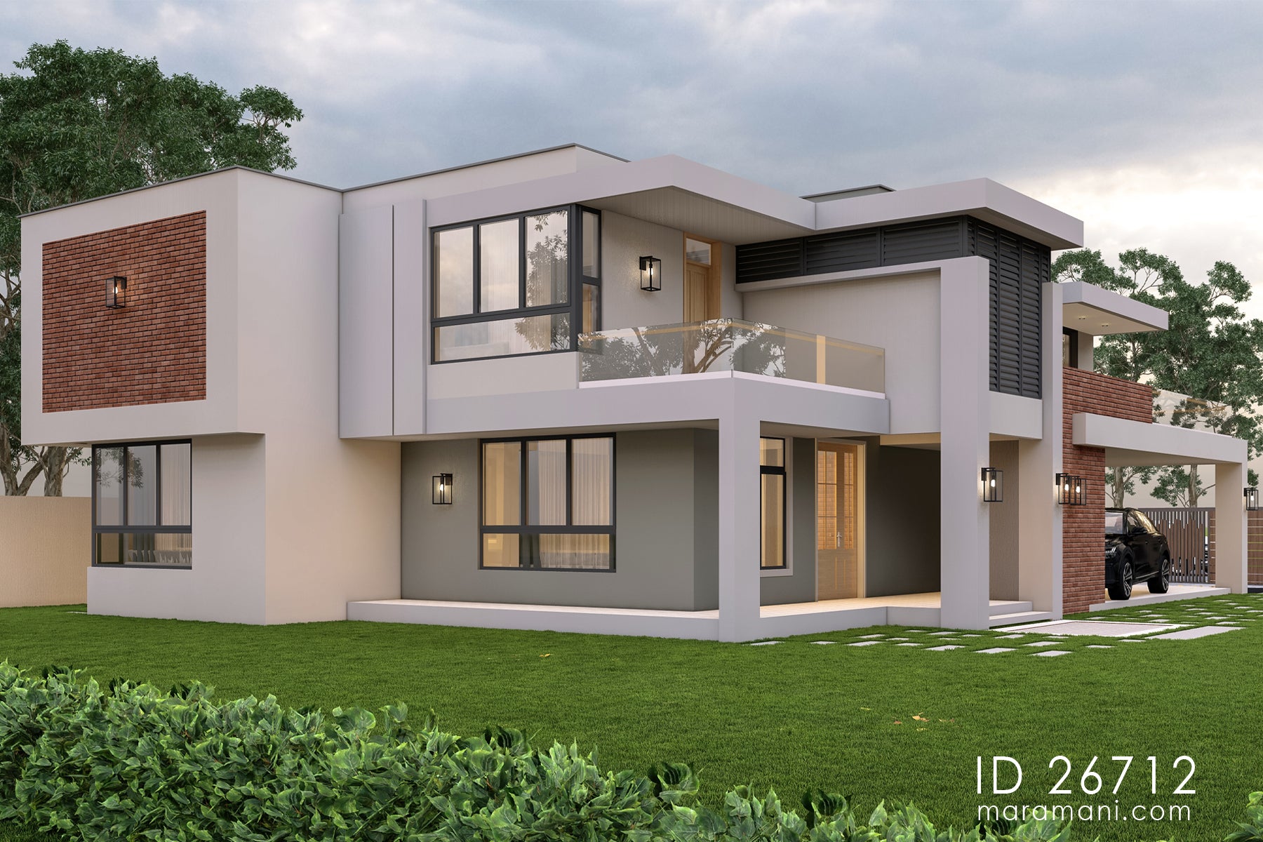 Spacious 6- Bedroom, 2-Story House Plan - ID 26712