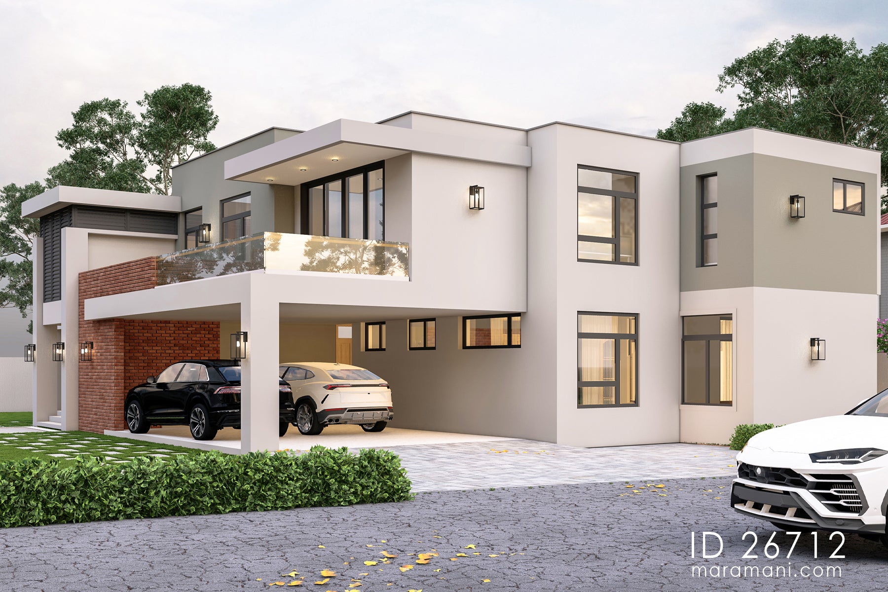 Spacious 6- Bedroom, 2-Story House Plan - ID 26712