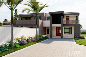 Spacious 6 Bedroom, 2-Story House Plan – ID 26804