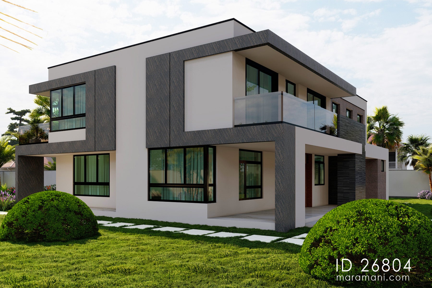 Spacious 6 Bedroom, 2-Story House Plan – ID 26804